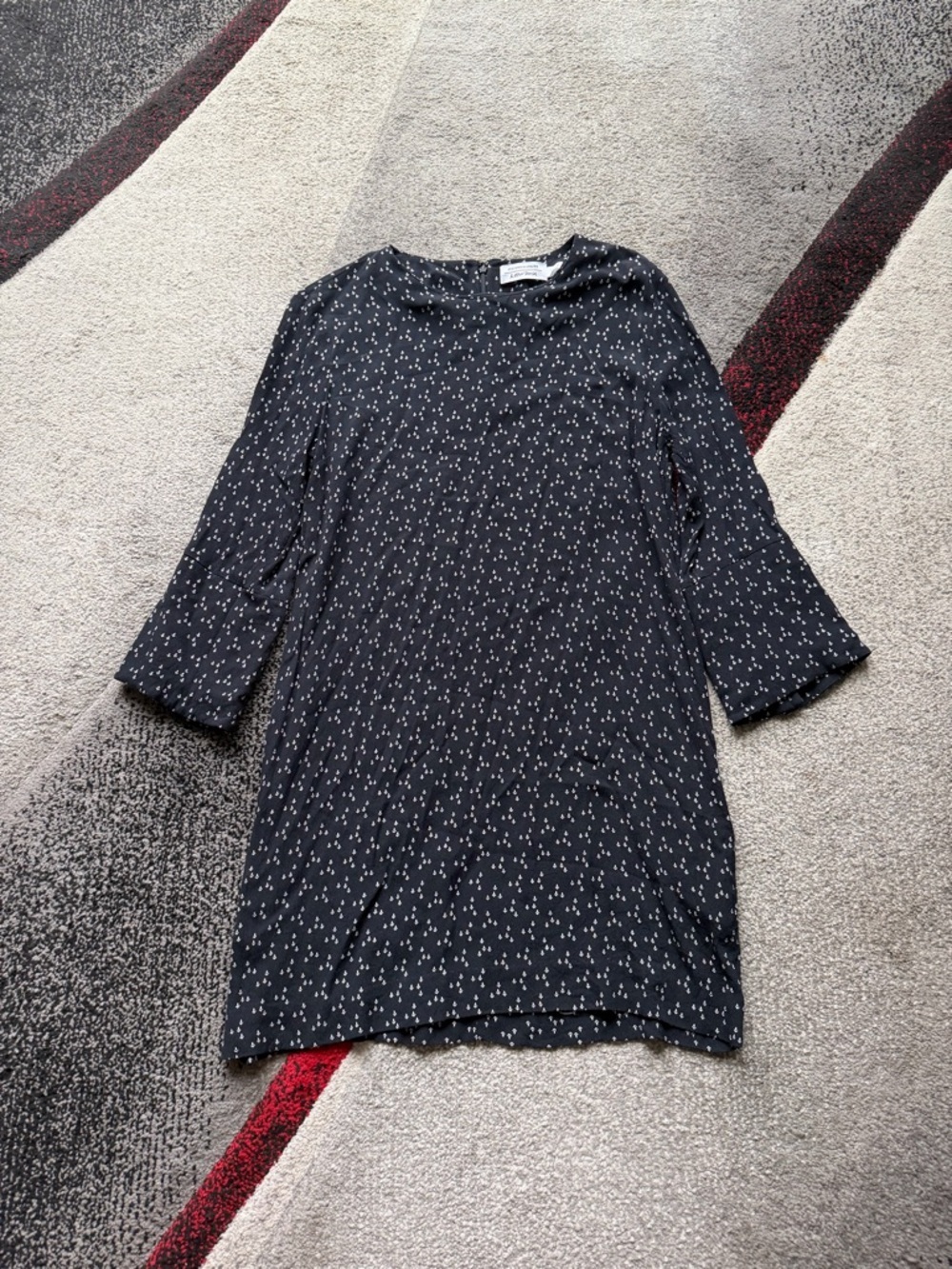 & Other Stories Micro Anchor Print Shift Mini Dress